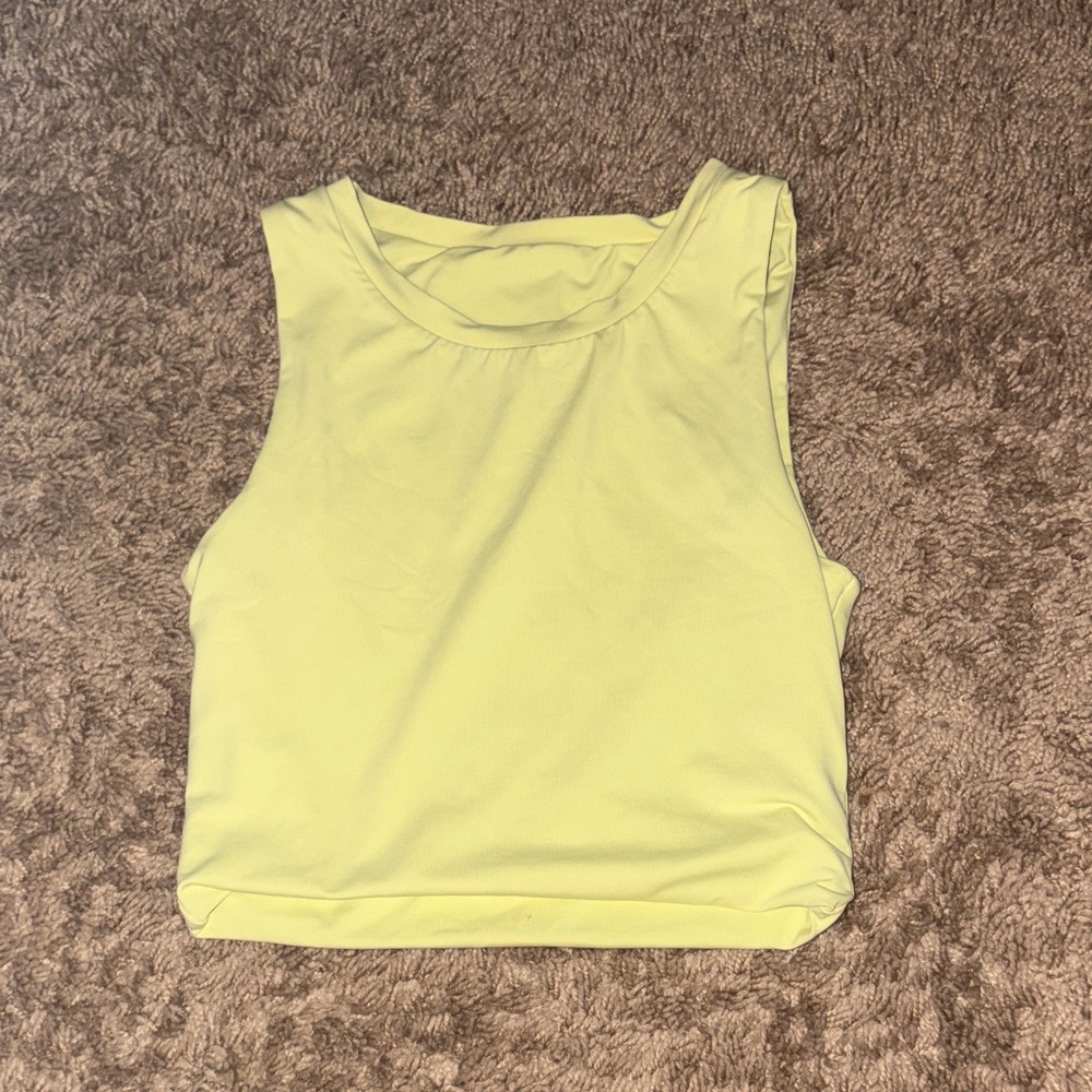 Lemon Yellow Sleeveless Women's Top